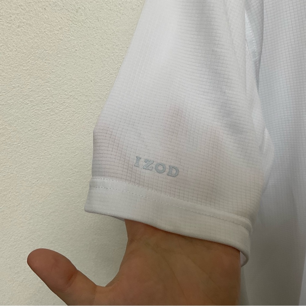 Izod Xtreme Function Golf Quick Dry White Polo Sh… - image 5